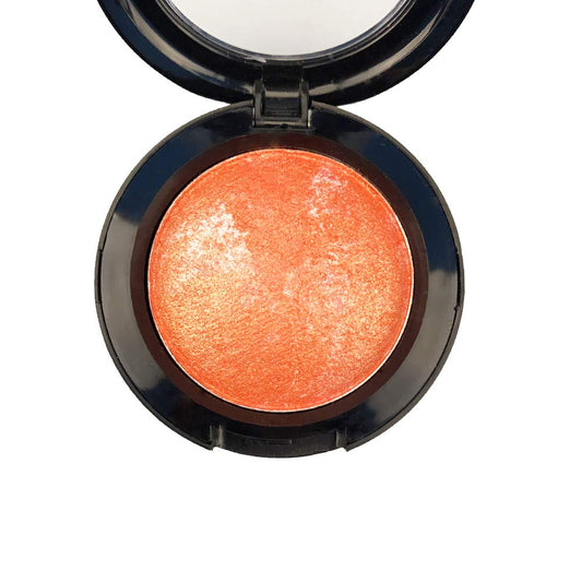 Mallofusa Single Shade Baked Eye Shadow Powder Palette Glitter Makeup Kit in Shimmer 15 Metallic Colors (Pumpkin Orange) 8g/0.28oz Beauty & Personal Care Mallofusa