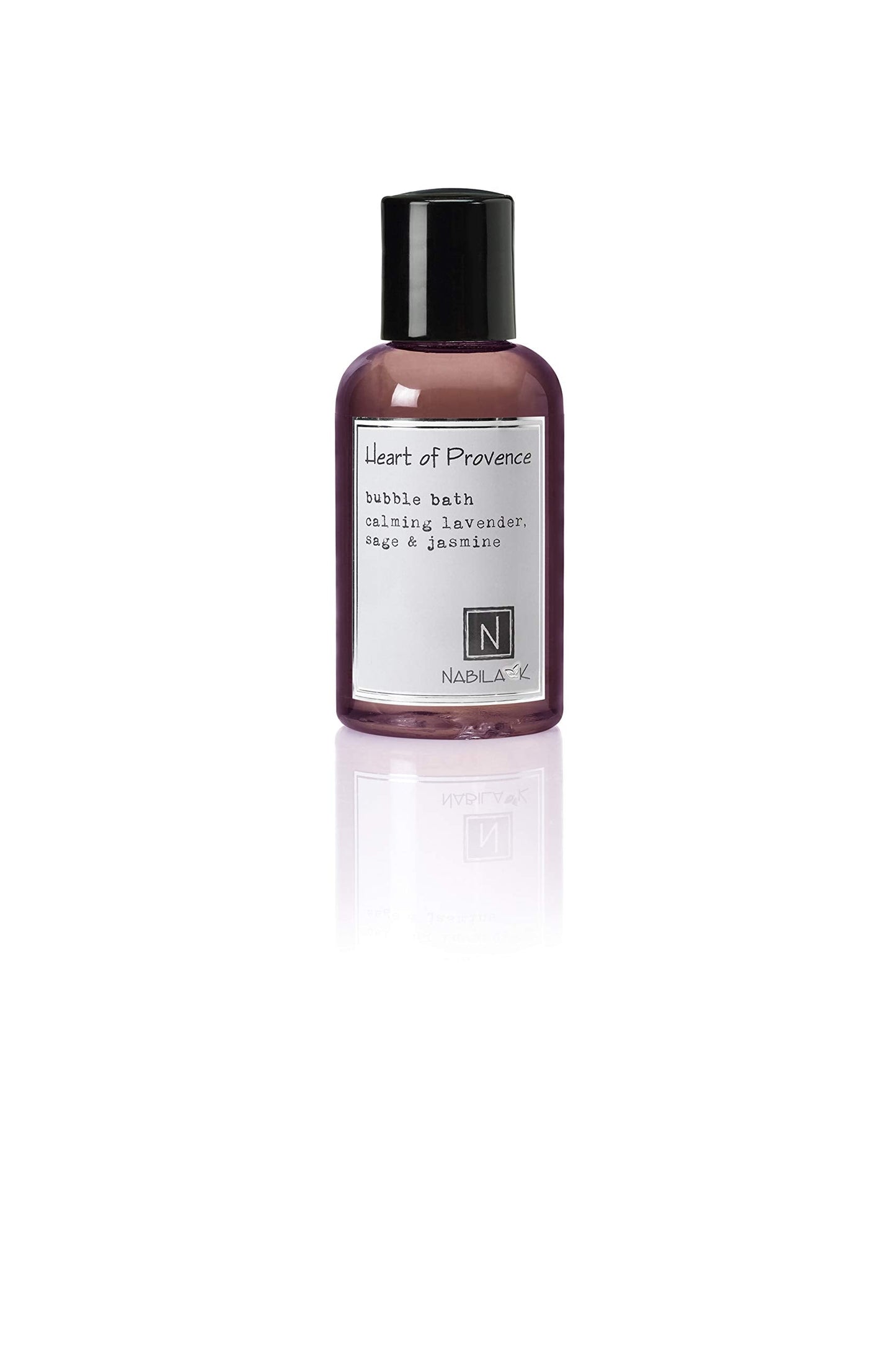 Nabila K Heart of Provence Travel Size Bubble Bath with Lavender, Sage & Jasmine - Natural & Organic, Sulfate-Free, Tear-Free - Aromatherapy Bath Soak Beauty and Personal Care Nabila K