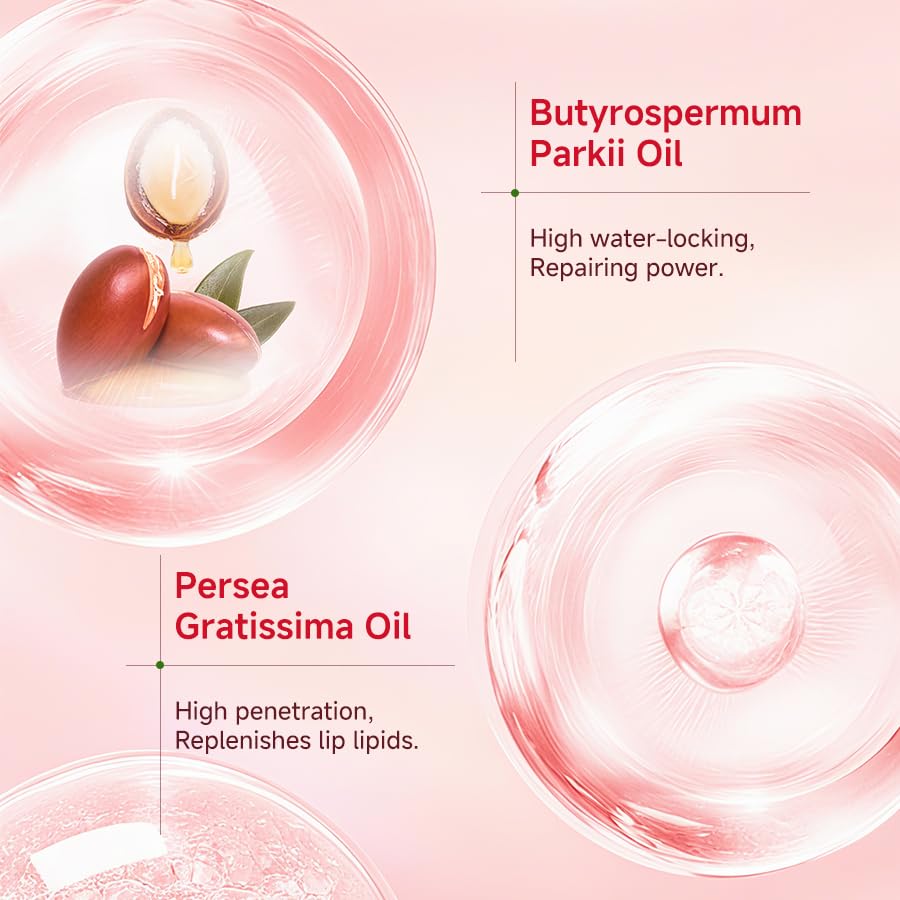 RYDEEN Strawberry Lip Butter Balm, Glossy Finish, Moisturizing Balm, Locks in Moisture, 0.28 oz Beauty and Personal Care RYDEEN