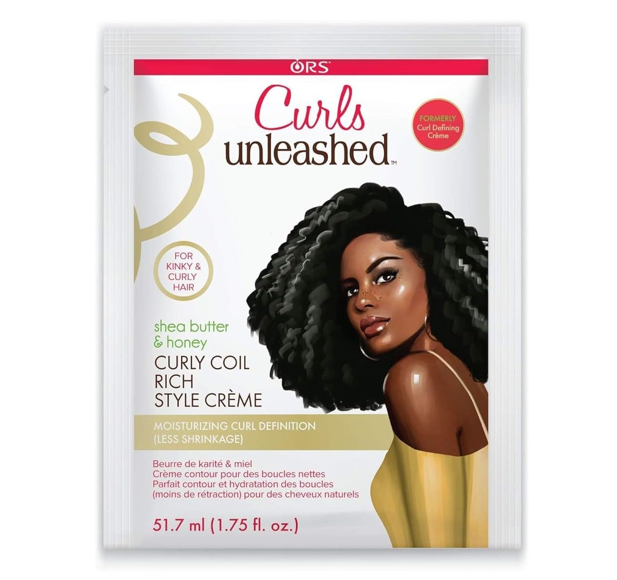 ORS Curls Unleashed Shea Butter and Honey Curly Coil Rich Style Creme Travel Packet 1.75 Ounces (Pack of 12) Beauty & Personal Care ORS