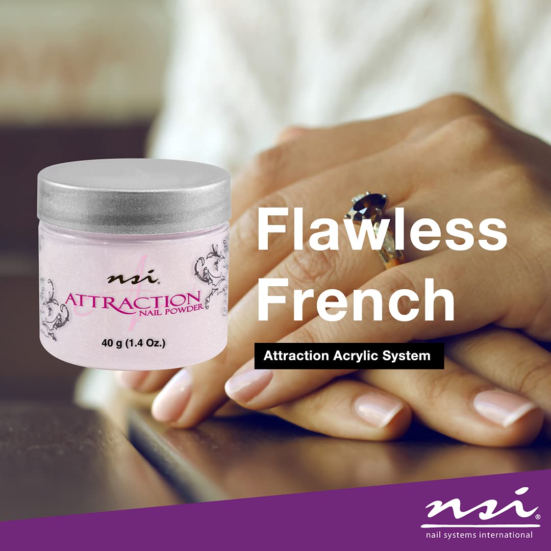 nsi Attraction Nail Powder - Peach Blush - Opaque - 40g by NSI Beauty & Personal Care NSI