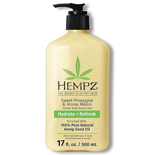 HEMPZ Body Lotion - Sweet Pineapple and Honey Melon - Daily Moisturizing Cream - 17oz Beauty & Personal Care Hempz