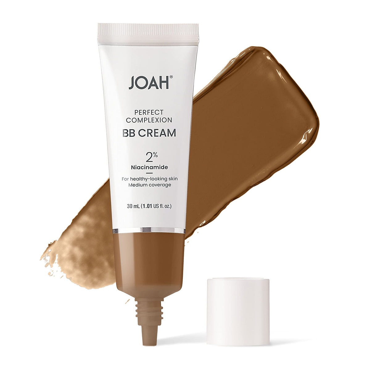 JOAH Beauty Perfect Complexion BB Cream with Hyaluronic Acid and Niaciminade,Korean Makeup with Medium Buildable Coverage,Evens Skin