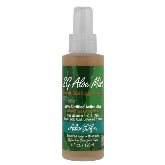Aloe Life SG Aloe Mist Gel - Topical Skin Conditioner, Whole Leaf Aloe Vera Juice Concentrate, Contains Special Skin Actives, Vitamin A, C, & E, Helps Beauty & Personal Care Aloe Life