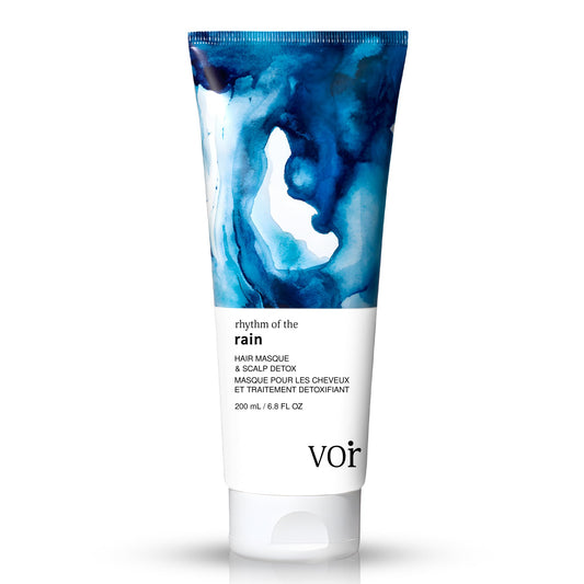 Voir Haircare Rhythm of the Rain Deep Conditioning Hair Mask with Argan Oil + Rosebay & Red Clover Extracts - Hair Mask for Damaged Hair - Scalp Beauty & Personal Care Voir Haircare