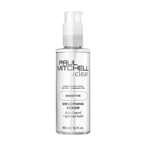 Paul Mitchell Clear Smoothing Serum, Blowout Primer, Fragrance Free, For Sensitive Scalp + Skin, 5.1 fl. oz Beauty & Personal Care Paul Mitchell