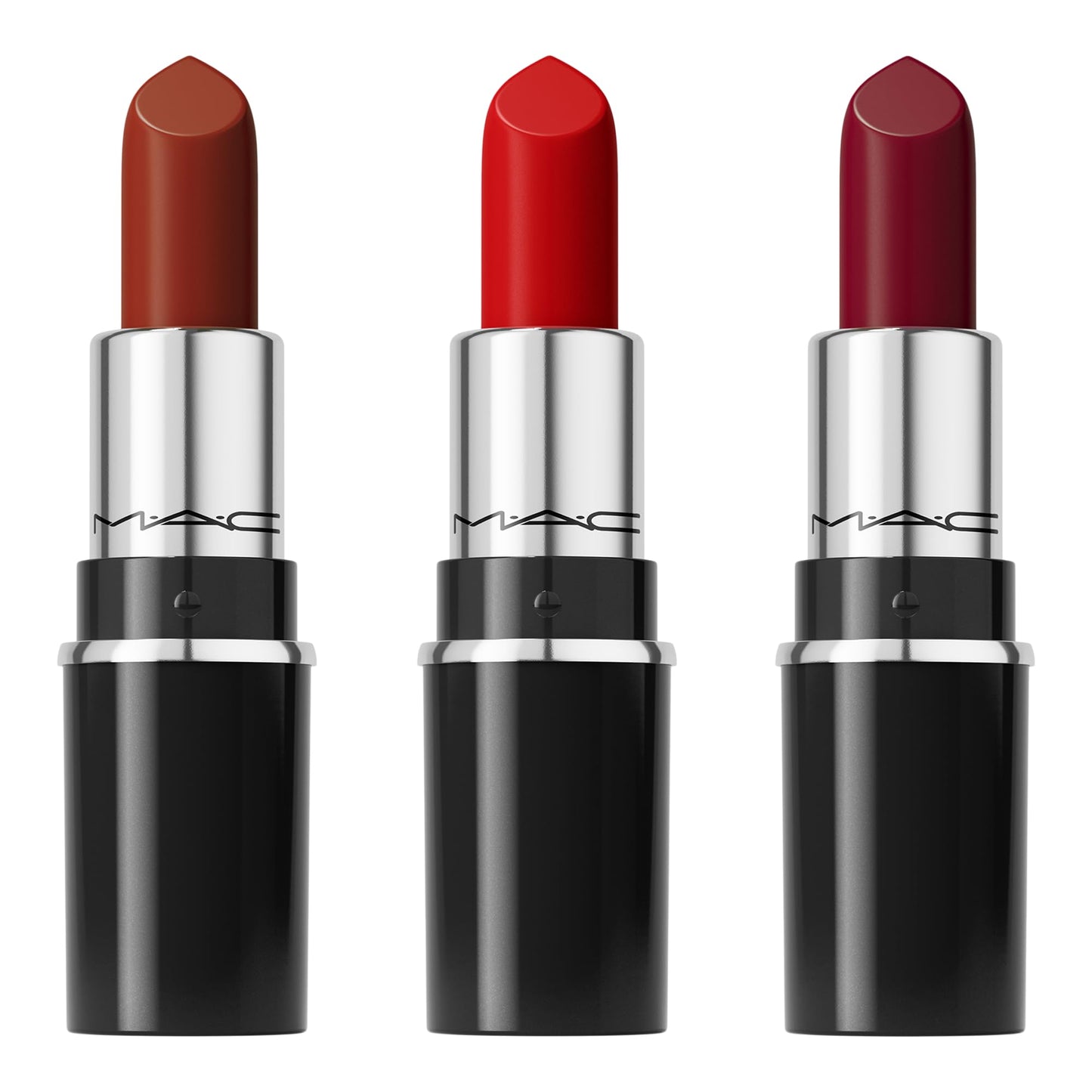 MAC Everyday Luxury Mini Lustreglass Lipstick Trio, Red, 3 Piece Set Beauty & Personal Care MAC