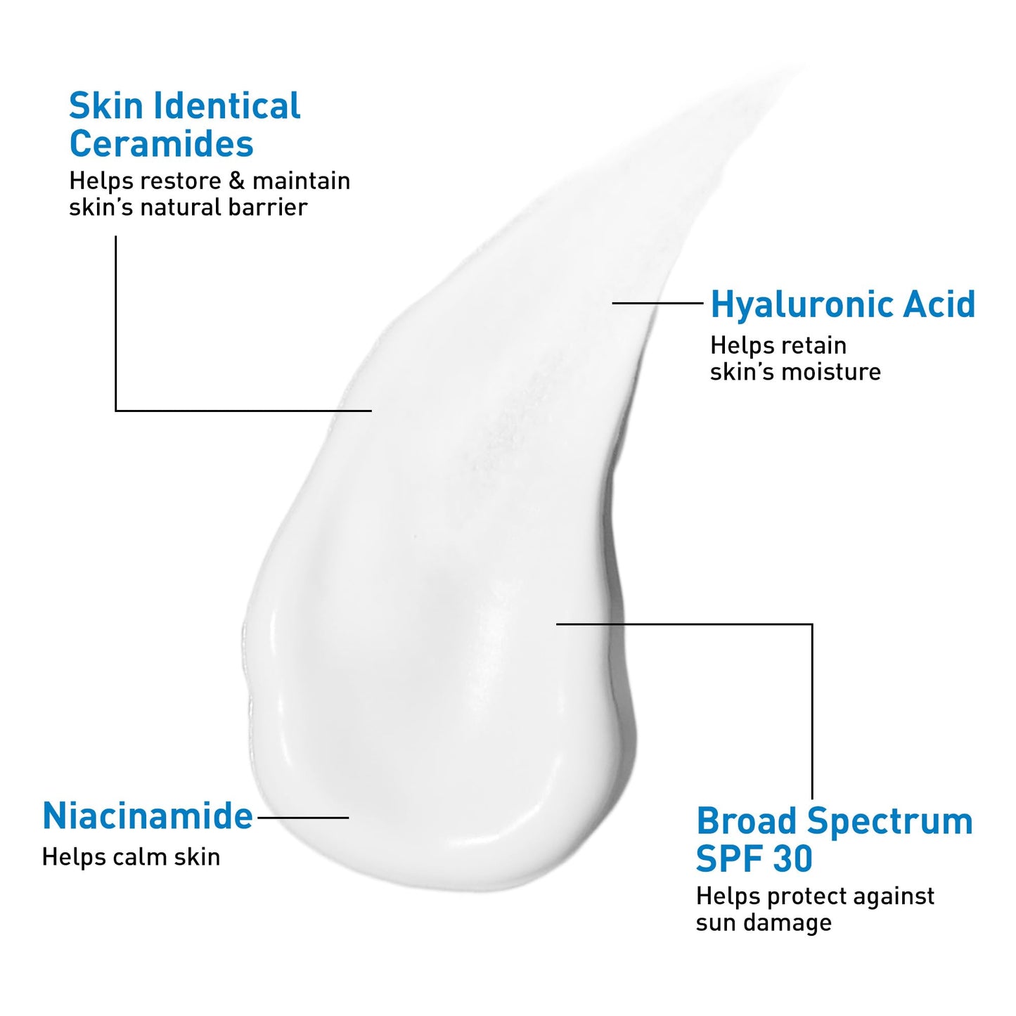 CeraVe AM Facial Moisturizing Lotion with SPF 30, Oil-Free Face Moisturizer with SPF, Formulated with Hyaluronic Acid, Niacinamide & Ceramides Beauty & Personal Care CeraVe