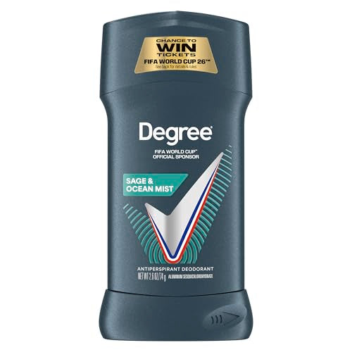 Degree Men Antiperspirant Deodorant Sage & Ocean Mist 72-Hour Sweat and Odor Protection Antiperspirant For Men With Body Heat Activated Technology 2.7 Beauty and Personal Care Degree