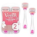 Gillette Venus ComfortGlide Disposable Razors for Women, 2 Count, White Tea Scented Moisture Bars for a Smooth Shave Beauty & Personal Care Gillette Venus