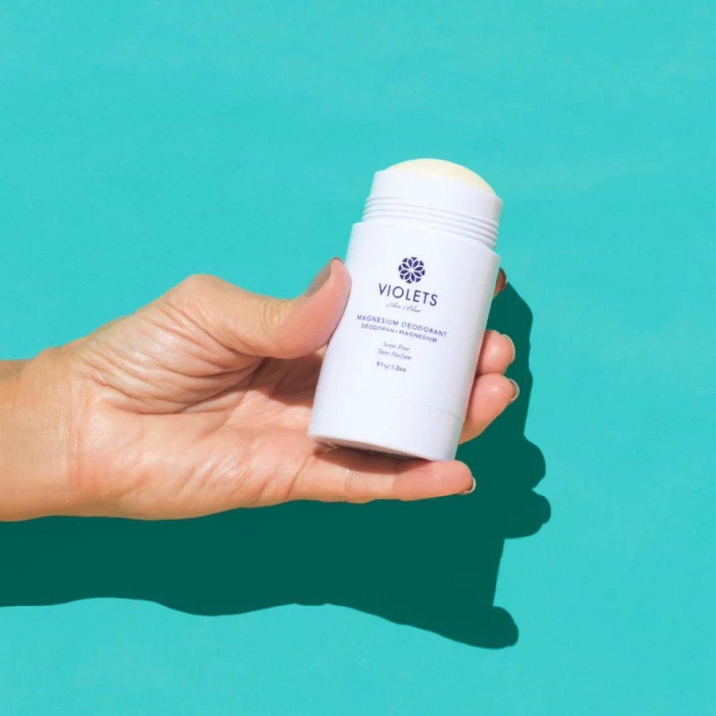 Violets Are Blue Magnesium Deodorant - Award-Winning, Aluminum-Free, Baking Soda-Free - Long-Lasting Natural Deodorant with Coconut Oil - Cream Beauty and Personal Care Violets Are Blue