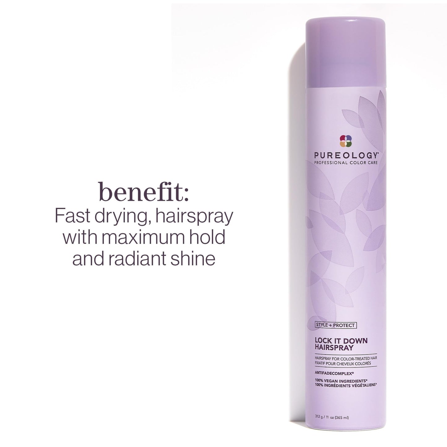 Pureology Style + Protect Lock It Down Hairspray for Color-Treated Hair, Maximum Hold, 11 Ounce Beauty & Personal Care Pureology