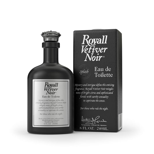 ROYALL VETIVER NOIR, Men's Eau de Toilette, Vetiver & Amber Fragrance - 8 Fl oz Splash Beauty & Personal Care ROYALL LYME
