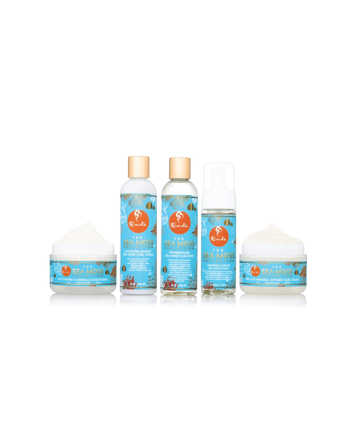 Curls Sea Moss Mineral Infused Slime Hair Jelly - Promotes Healthy Growth, Protects from Styling Damage, Delivers Shiny, Defined, Hydrated Hair - 8oz Beauty & Personal Care Curls