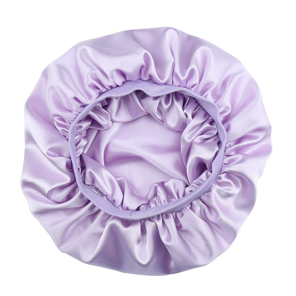 Girls Stylish Sleeping Cap Silky Double-Layered Satin Bonnet Beauty and Personal Care Alnorm