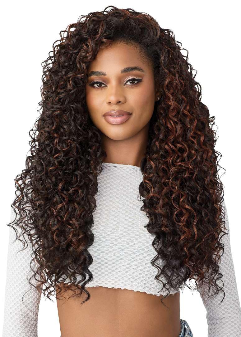 Outre Quick Weave Synthetic Half Wig - Solona (JET BLACK 1)