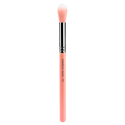 Bdellium Tools Professional Makeup Brush - Pink Bambu Series 788 Duet Fiber Large Tapered Blending - With Soft Synthetic Fibers, For Controlled