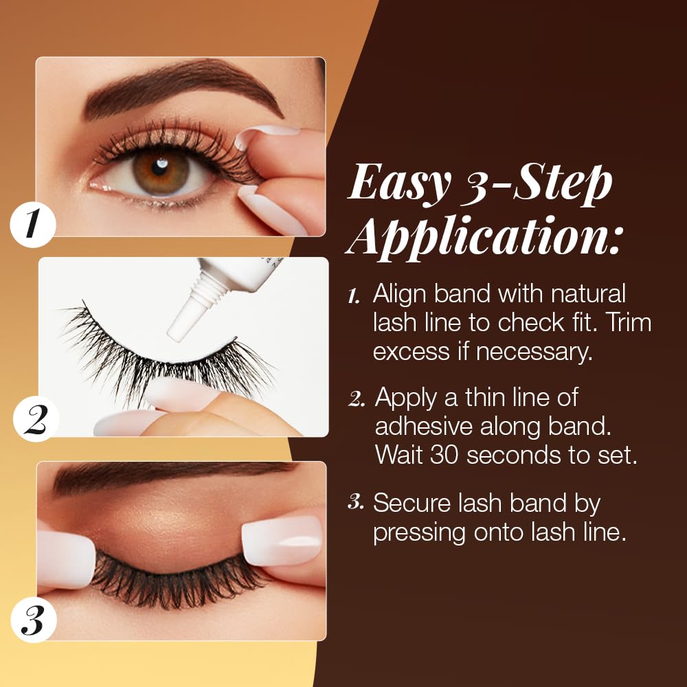 Ardell Balayage Wispies Mocha False Eyelashes, 1 Pair