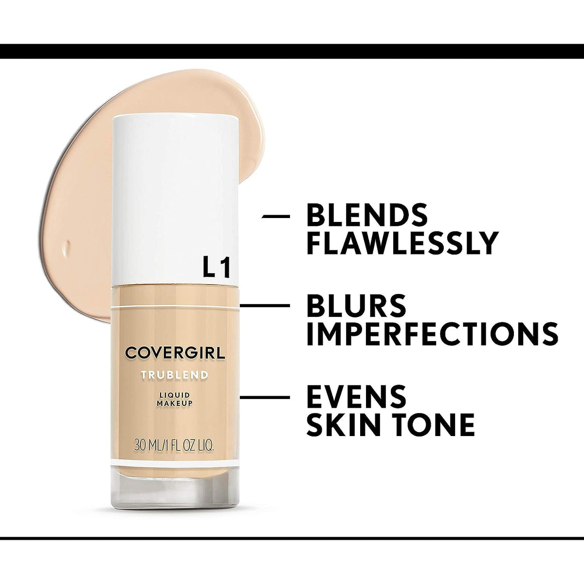 COVERGIRL Trublend Liquid Foundation, Creamy Natural, 1 Oz Beauty & Personal Care COVERGIRL