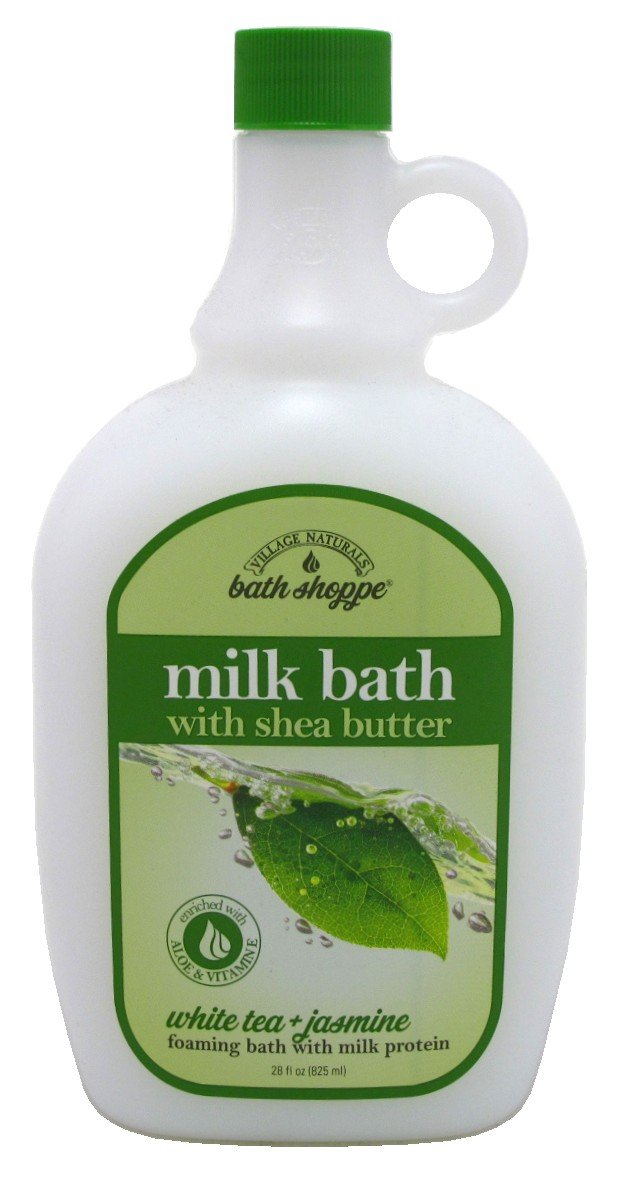 Village Naturals Bath Milk Bath Ultra-Moist White Tea & Jasmine 28 Ounce (828ml) (3 Pack) Beauty & Personal Care Village Naturals Therapy