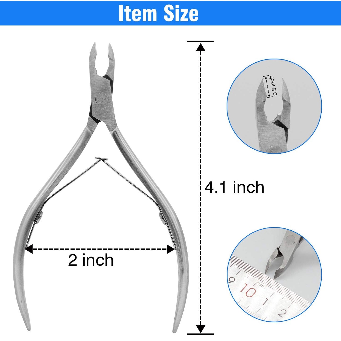 Cuticle Trimmer Cuticle Nippers,Professional Stainless Steel Cuticle Cutter Cuticle Remover,Pedicure Manicure Tools for Fingernails and Toenails Beauty & Personal Care koyata
