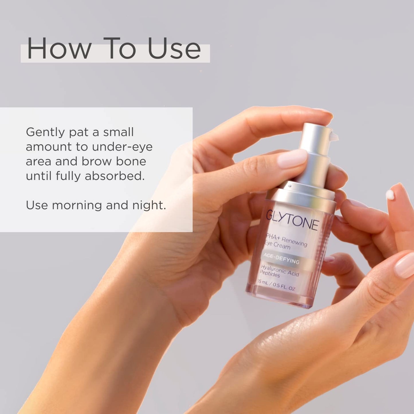 Glytone Age-Defying PHA+ Renewing Eye Cream for Wrinkles| Anti aging Under Eye Cream with Hyaluronic Acid Peptides| Targets Puffiness, Bags, Wrinkles Beauty & Personal Care GLYTONE