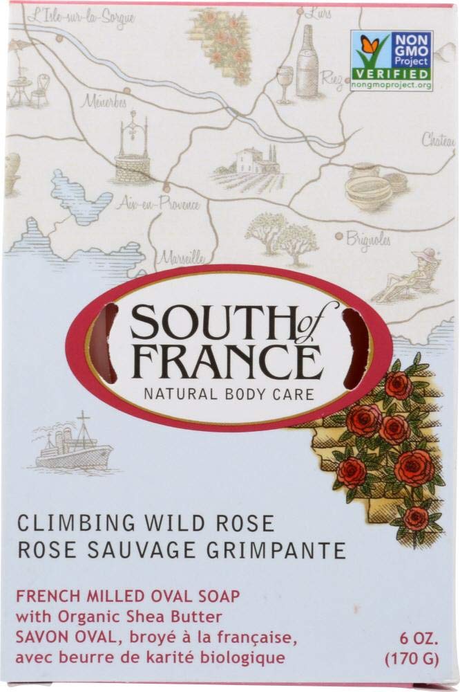 South Of France Soaps French Milled Oval Soap, Climbing Wild Rose 6 oz2 Beauty & Personal Care South Of France