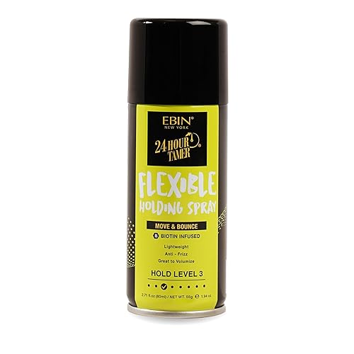 EBIN NEW YORK 24 Hour Tamer Flexible Holding Spray - Move & Bounce 1.94oz/ 80ml | Tames Frizz & Flyaway, Gives High Shine & Volume, All Day Hold Beauty & Personal Care EBIN NEW YORK