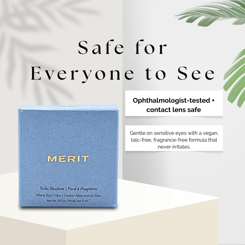 MERIT Solo Shadow Cream-to-Powder Soft Matte Eyeshadow Vachetta
