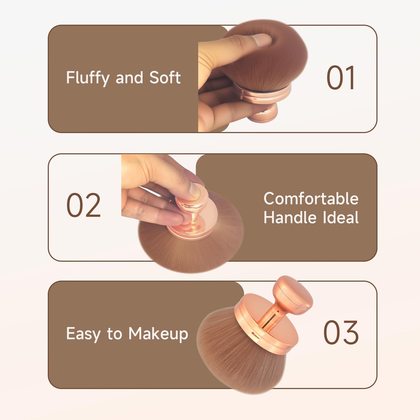 Extra Large Body Make Up Brush Self Tanning for Face, 3 Inch Width Self Tanning Blend Brush for Legs, Soft Synthetic Bronze Blend Ensures Flawless Beauty and Personal Care Litchigonzhu