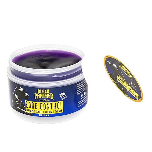 Black Panther Edge Control Gel For 4C Natural And Relaxed Hair, Enriched With Multi Vitamins, Non-Greasy, Non-Flaking, No White Cast, 24 hrs hold Beauty & Personal Care BLACK PANTHER STRONG DIAMOND EDGES