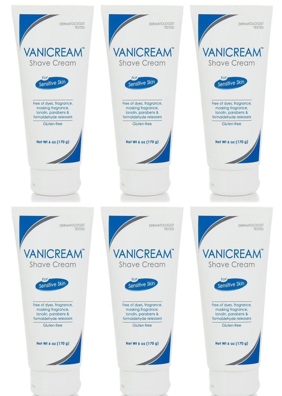 Vanicream Shave Cream For Sensitive Skin 6 oz (Pack of 6) Beauty & Personal Care Vanicream