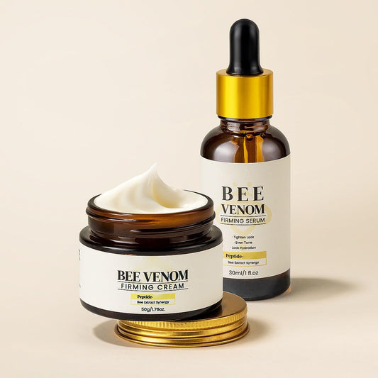 1 Set Bee Venom Peptide Firming Serum + Bee Venom Firming Cream, Tightening Calming Hydrating Moisturizing Facial Skin Set (30ml+50g) Beauty & Personal Care ChongTai