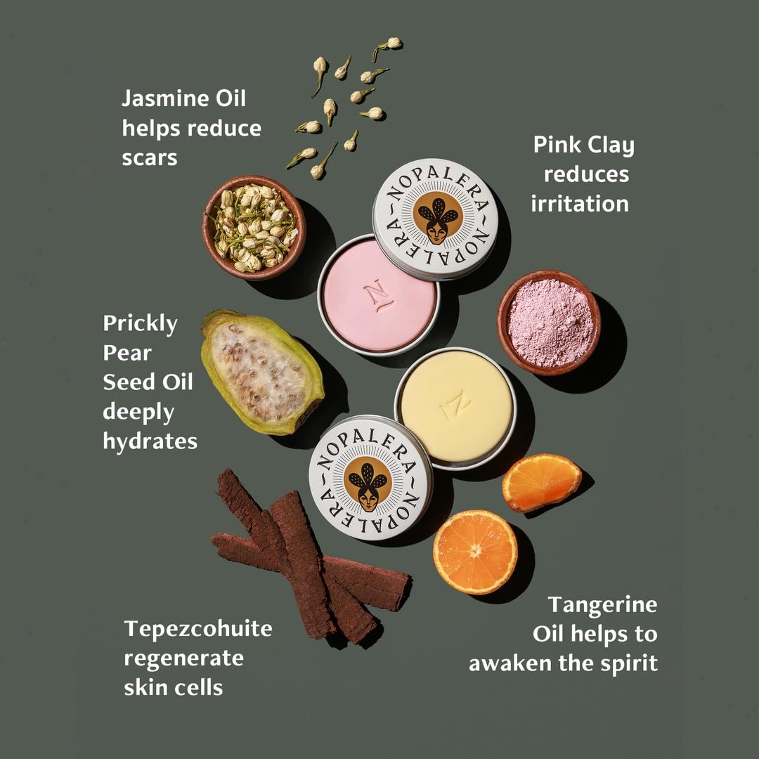 Nopalera Botanical Lotion Bar - Plant-Based Cactus Moisturizer with Prickly Pear Oil & Tangerine Oil, Deeply Moisturizing, Vegan, Natural Citrus Beauty & Personal Care Nopalera