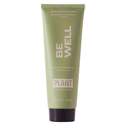 plant apothecary Be Well Sulfate Free Body Wash for Men and Women - Moisturizing Shower Gel with Essential Oils, and Vitamin E, Vitamin B5-8.4 fl oz Beauty & Personal Care plant apothecary