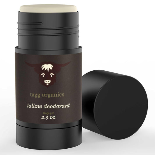 TAGG ORGANICS Purely Organic Deodorant from Grass-Fed Tallow and Natural Odor Neutralizers - Pure Essential Oils and Vitamin K For Skin Health Beauty and Personal Care TAGG ORGANICS