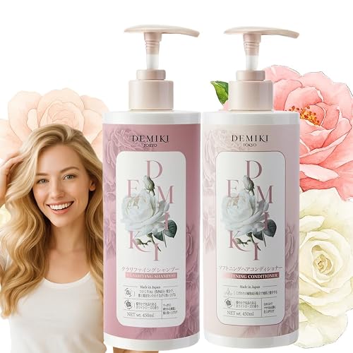 DEMIKI Japanese Shampoo and Conditioner Set for Women,Sulfate Free Shampoo for Oily Hair,Paraben Free, Sulfate Free, Rose Scent,Clarifying Shampoo Beauty & Personal Care DEMIKI