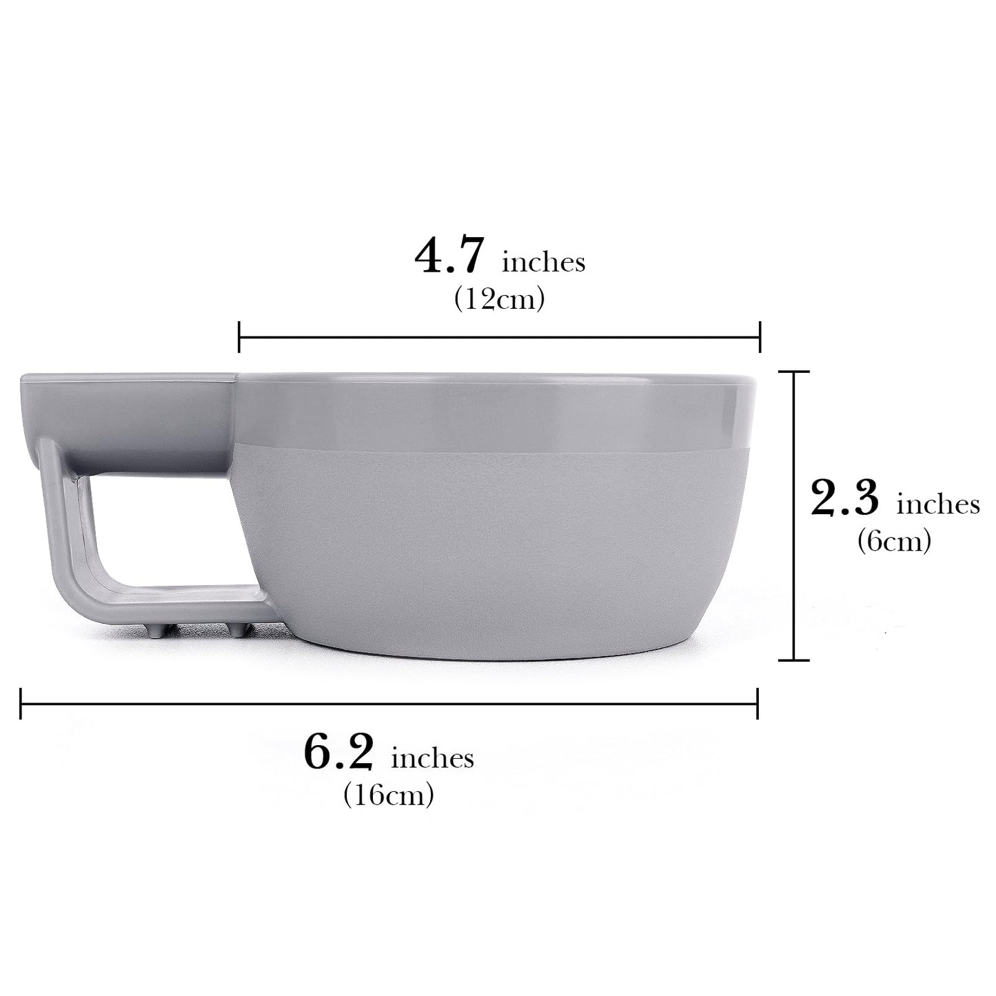 Linkidea Plastic Shaving Soap Bowl with Non-slip Handle, Wide Mouth, Large Capacity, Easier to Lather Ridges, Wet Razor Shave Cream Bowl for Men Beauty and Personal Care Linkidea