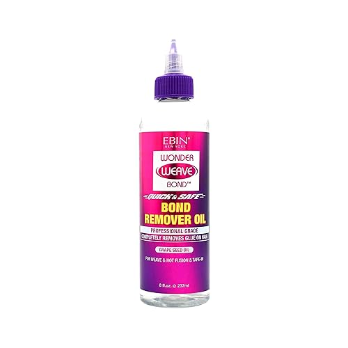 EBIN NEW YORK Wonder Weave Bond Remover Oil 8 Fl Oz - Grape Seed Oil Formula for Hair Glue, Tape-In, and Hot Infusion Extension Removal Beauty & Personal Care EBIN NEW YORK