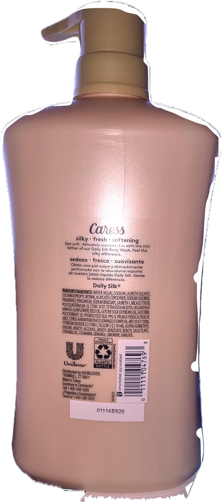 Caress Daily Silk, White peach and Orange blossom scent for noticable silking, solf skin, moisturizing body wash 30 oz Beauty & Personal Care Caress