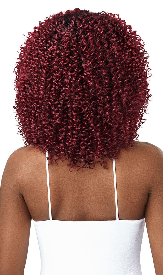 Outre Human Hair Blend Purple Pack 3PCS JERRY CURL LONG (DR425)