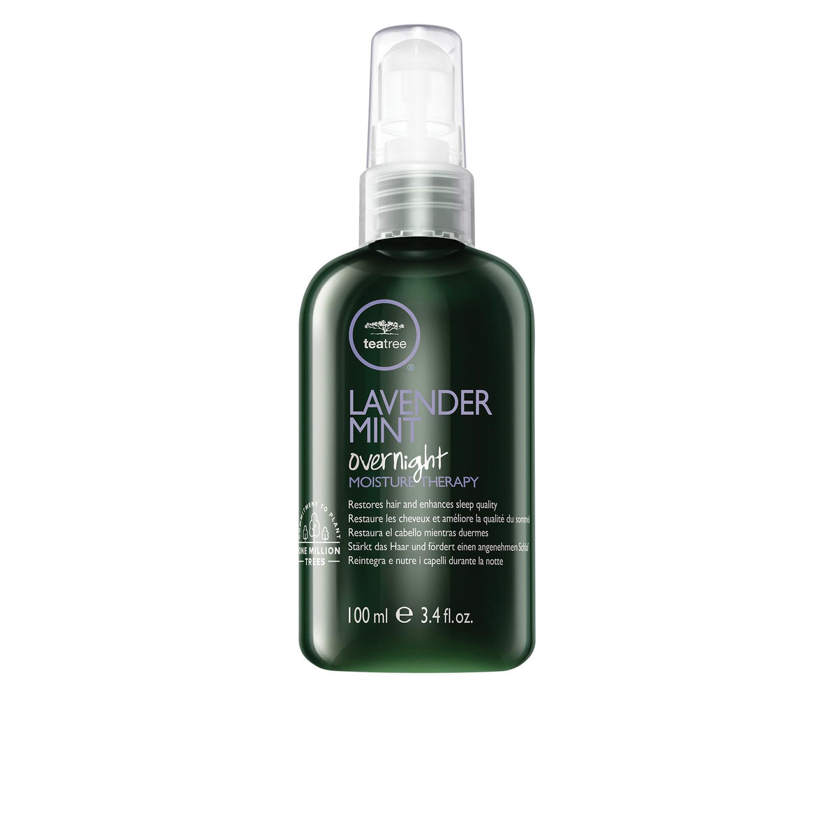 Tea Tree Lavender Mint Overnight Moisture Therapy, Leave-In Treatment, Restores Hair + Enhances Sleep Quality, For Coarse, Curly + Dry Hair, 3.4 fl. Beauty & Personal Care Tea Tree
