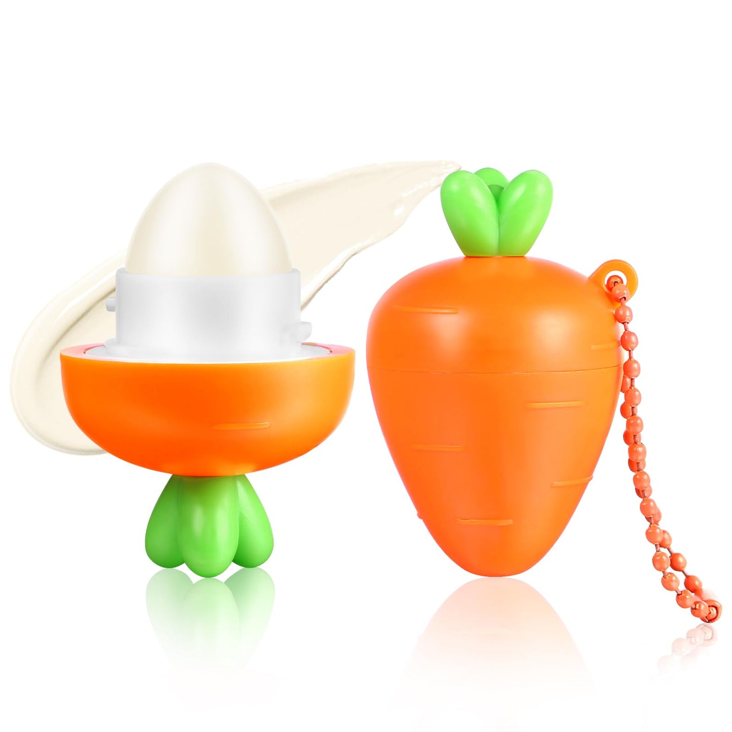 KISSIO Lip Balm,Carrot Lip Balm,Lip Care with B5 Panthenol,Macadamia Seed Oil and Olive Oil,Moisturize and Soothe Dry Chapped Lips,Make Lips Beauty and Personal Care KISSIO