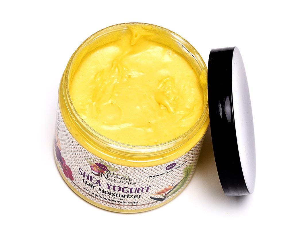 Alikay Naturals Shea Yogurt Hair Moisturizer Natural Raw Shea Butter, Argan & Coconut Oil 8 Ounce Beauty & Personal Care Alikay Naturals