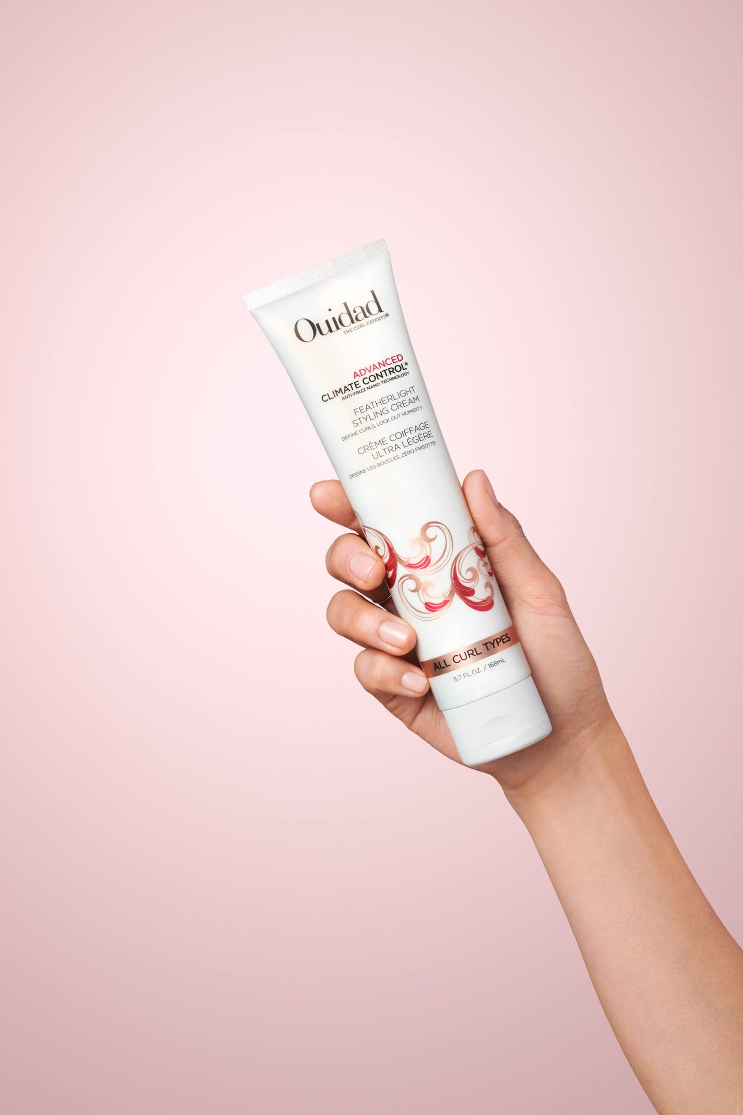 Ouidad Advanced Climate Control Styling Cream, 5.7 fl oz, Featherlight Curl Cream for Curly Hair, Shiny, Hydrated & Frizz-Free Curls, Sulfates Beauty & Personal Care Ouidad