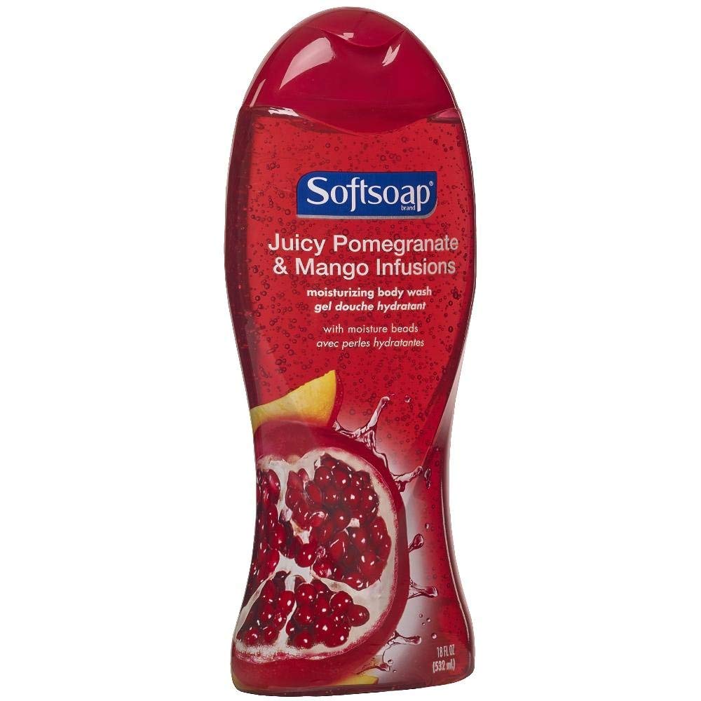 Softsoap Moisturizing Body Wash, Pomegranate and Mango Infusions 18 oz (Pack of 4) Beauty & Personal Care Softsoap
