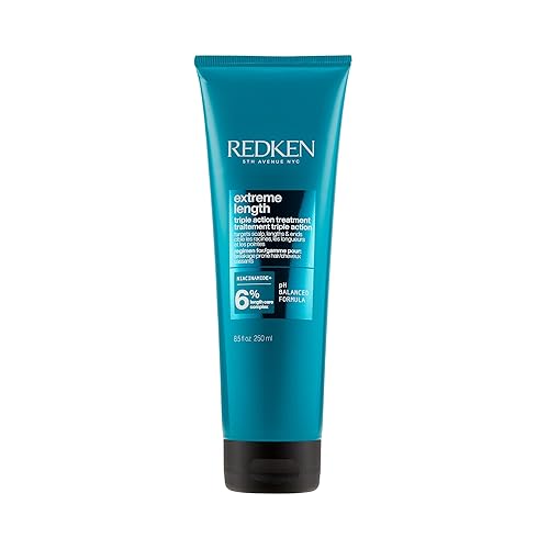 Redken Redken Extreme Length Triple Action Treatment Mask, Rinse-Out Mask With Biotin & Niacinamide Beauty & Personal Care Redken