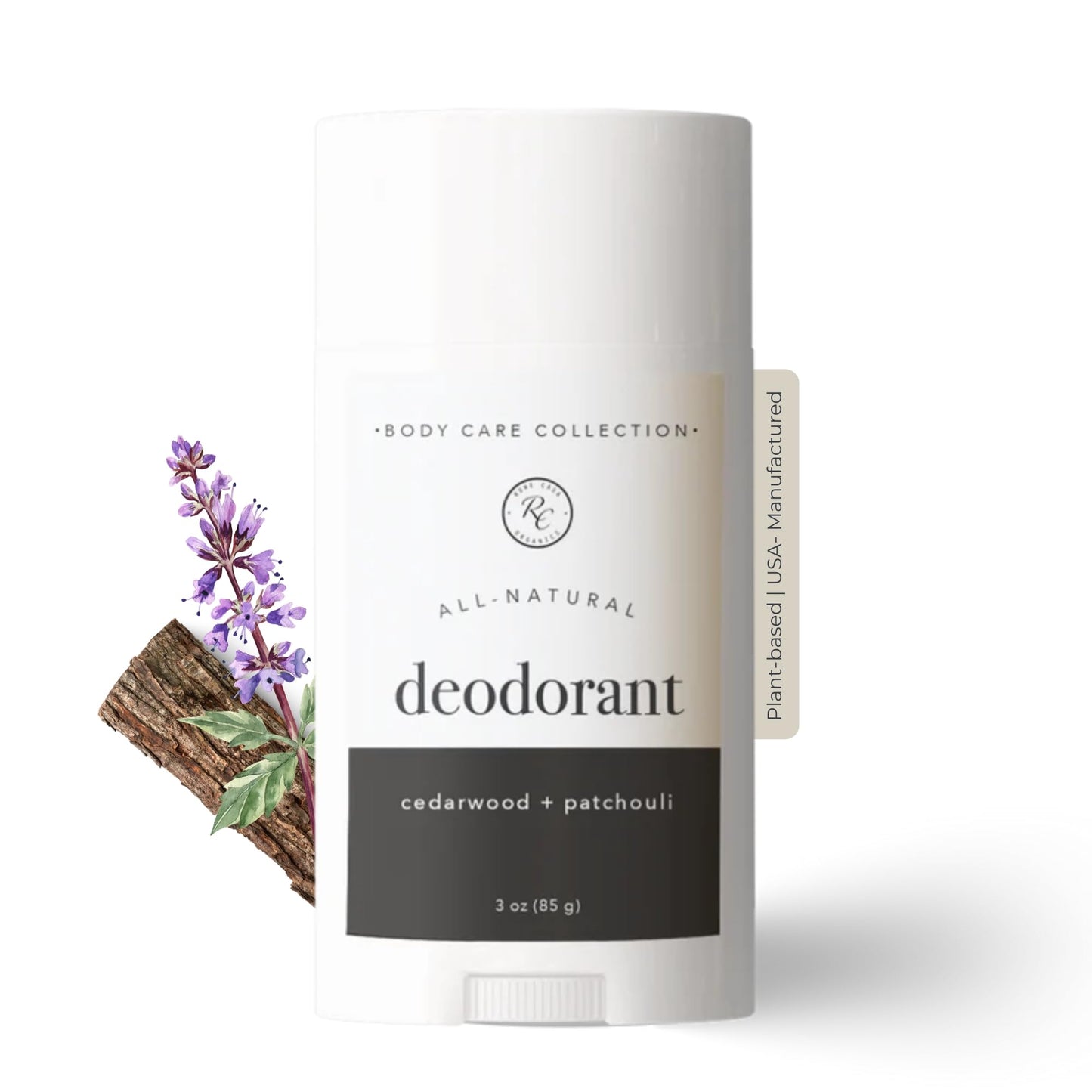 Rowe Casa Organics Cedarwood + Patchouli Natural Aluminum Free Deodorant for Men and Women, Wood and Musky Paraben-Free Deodorant Stick Beauty and Personal Care Rowe Casa Organics