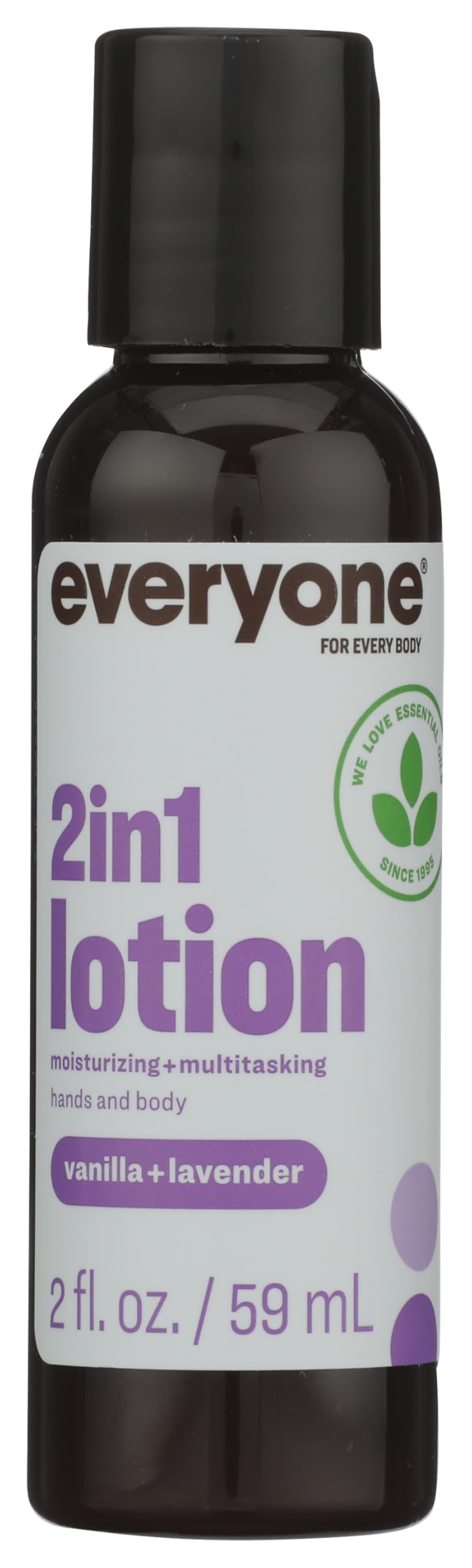 Everyone 2-in-1 Lotion for Hands/Body Travel Size: Vanilla and Lavender, 2 Ounce made with Essential Oils for Men and Women Beauty & Personal Care everyone for every body