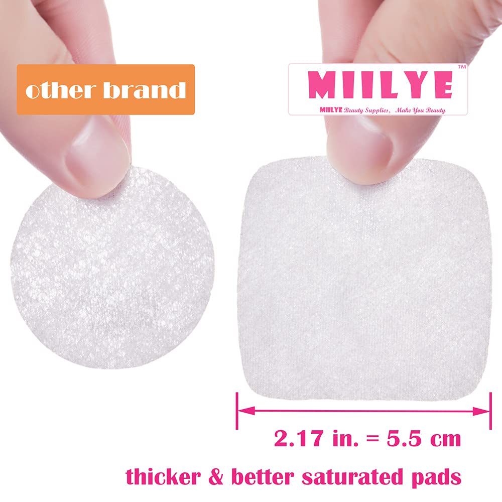 80PCS Nail Polish Remover Pads in Box, Easy to Carry | Instant Removal | Lint Free Nail Polish Wipes for Natural Air-Dried Water/Oil Based Nail Polish Beauty & Personal Care MIILYE